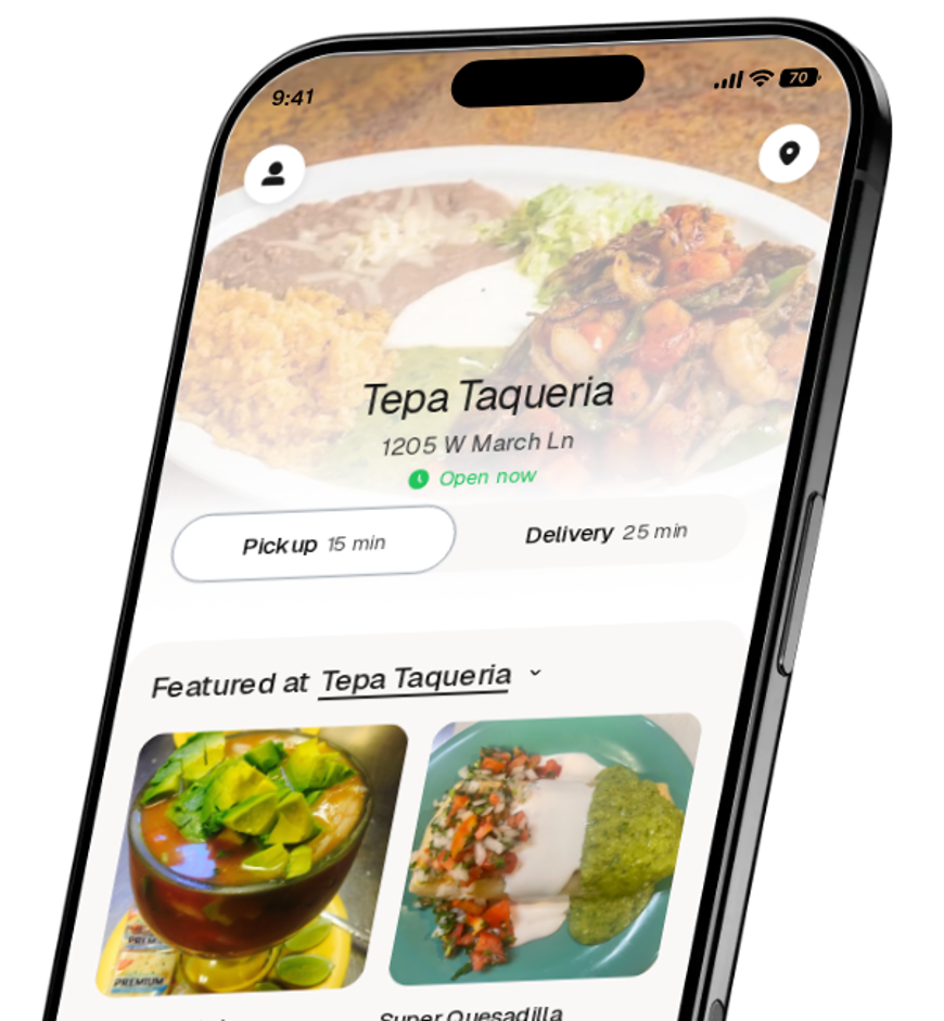 Tepa Taqueria app preview