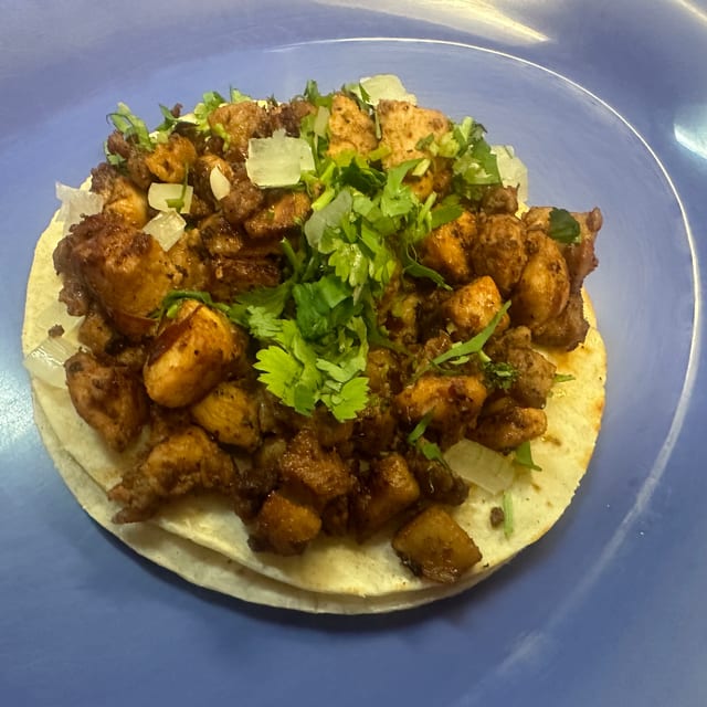 Pollo Adobado / Pastor Chicken Taco.