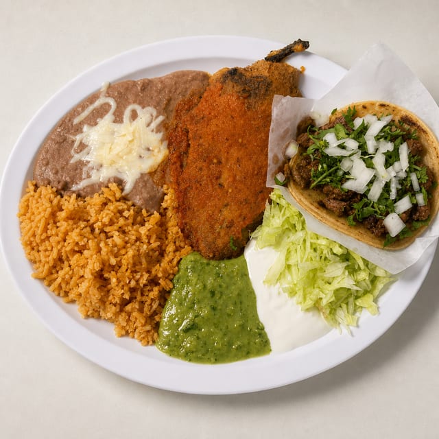 #2 Chile Relleno & Taco Combo.