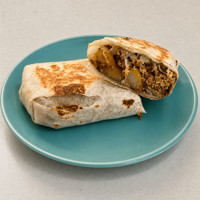 Chorizo & Eggs Burrito.